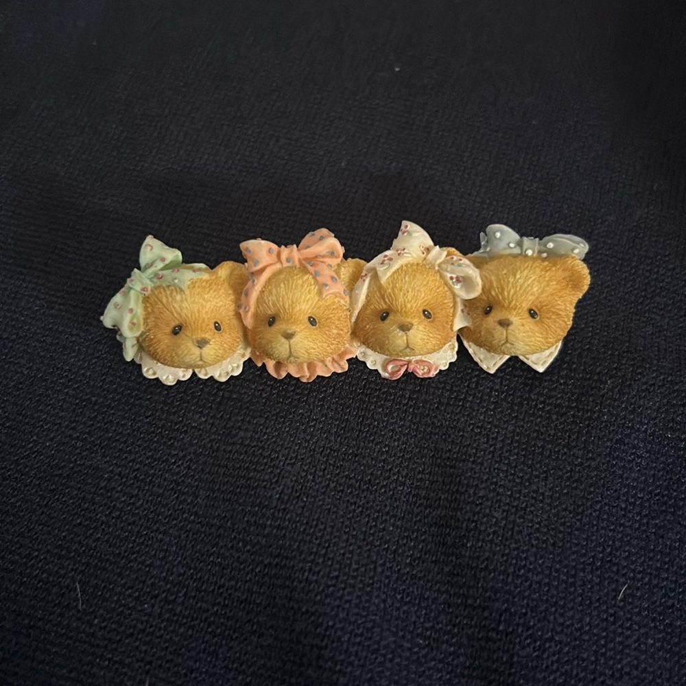 Vintage ‘96 Four Bear Brooch Pin
